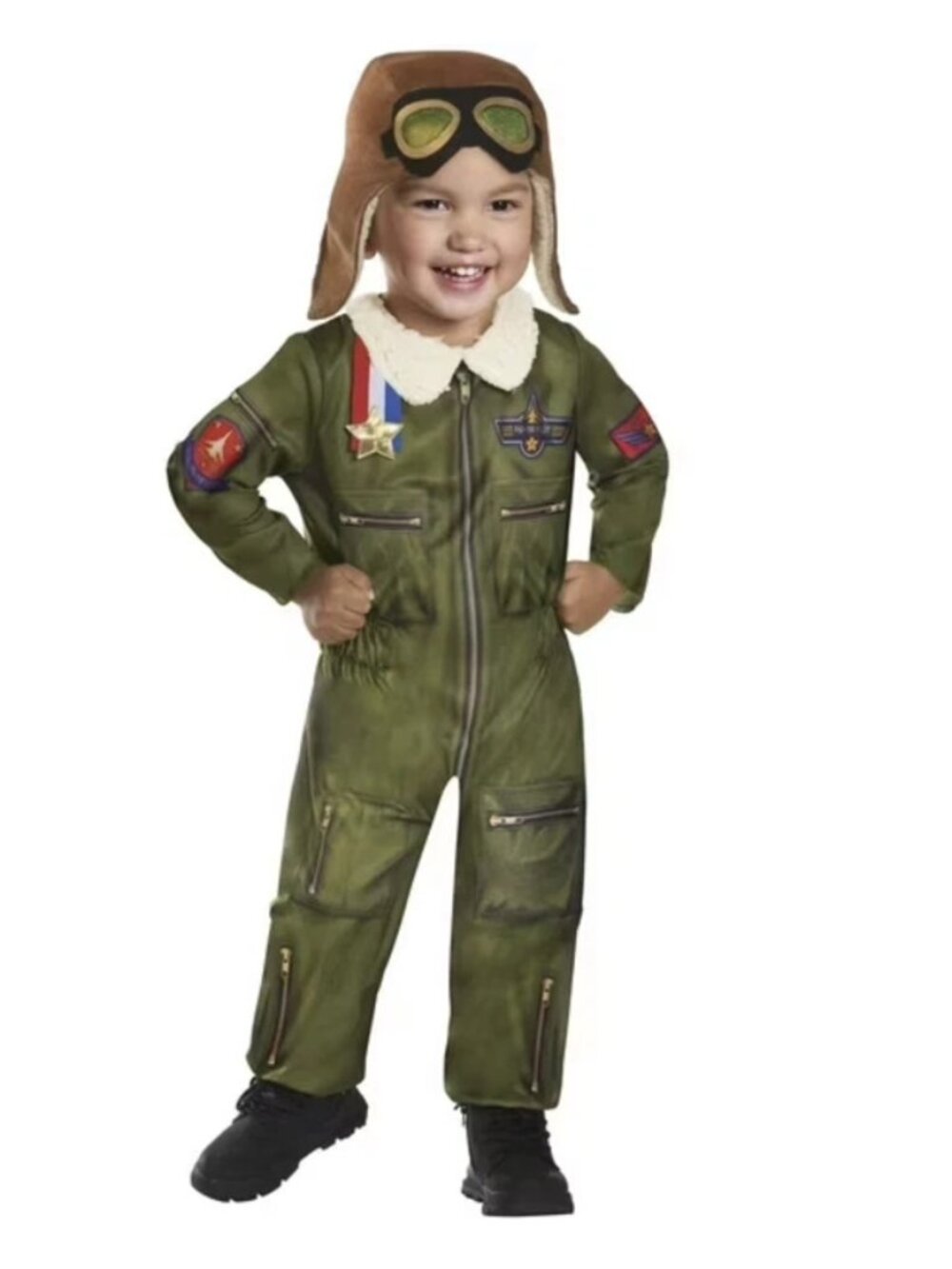 Goodmark Fighter Pilot Halloween Costume Toddler (3-4T)